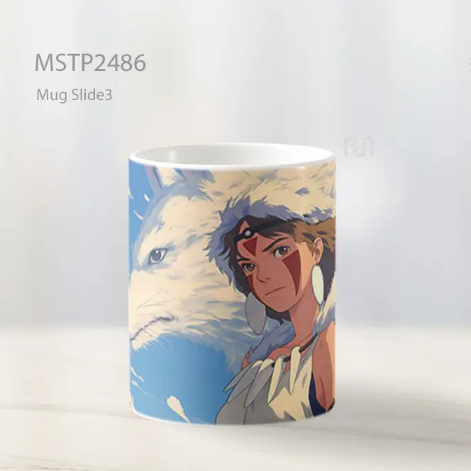 Princess Mononoke Dan Serigala Mug MSTP2486 - All-side / Desain