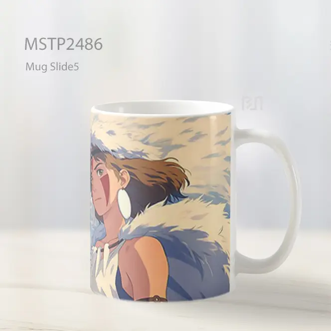 Princess Mononoke Dan Serigala Mug MSTP2486 - All-side / Desain