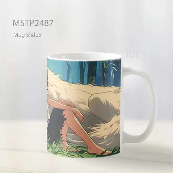 Princess Mononoke Forest Wolf Mug MSTP2487 - All-side / Desain