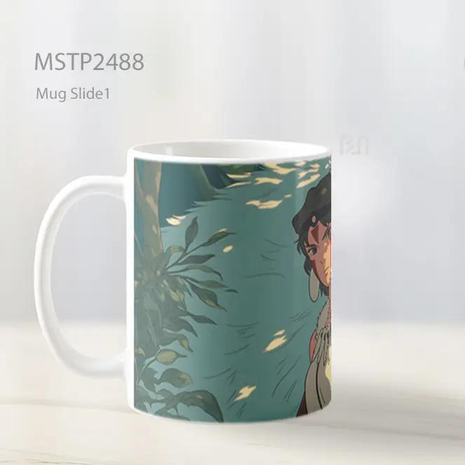 Princess Mononoke Penjaga Serigala Mug MSTP2488 - All-side / Desain