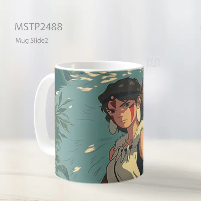 Princess Mononoke Penjaga Serigala Mug MSTP2488 - All-side / Desain