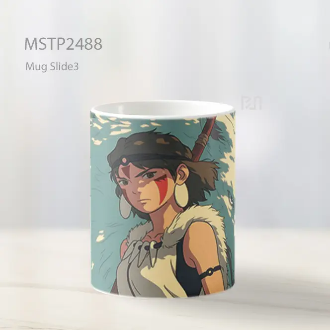 Princess Mononoke Penjaga Serigala Mug MSTP2488 - All-side / Desain