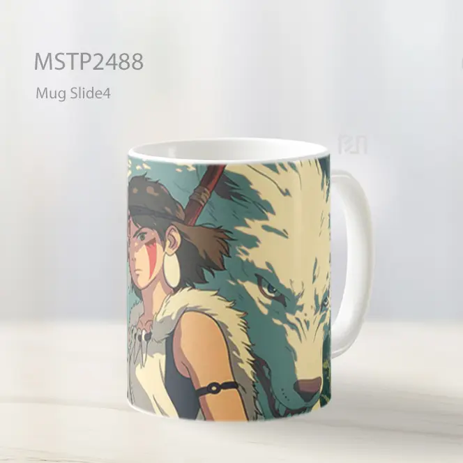 Princess Mononoke Penjaga Serigala Mug MSTP2488