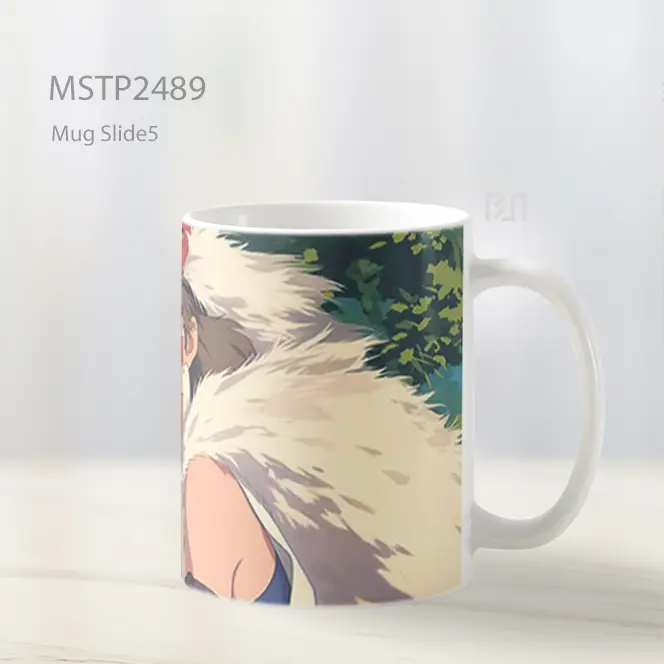 Princess Mononoke Tatapan Tegas Mug MSTP2489 - All-side / Desain