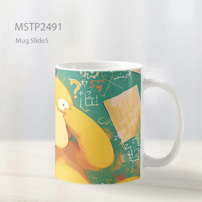 Psyduck Bingung Matematika Mug MSTP2491 - All-side / Desain