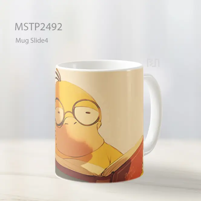 Psyduck Dengan Kacamata Buku Mug MSTP2492