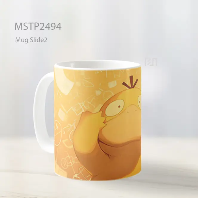 Psyduck Kelebihan Matematika Mug MSTP2494 - All-side / Desain