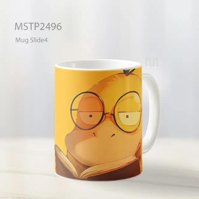 Psyduck Pok%C3%A3%C2%A9Mon Dengan Kacamata Baca Mug MSTP2496