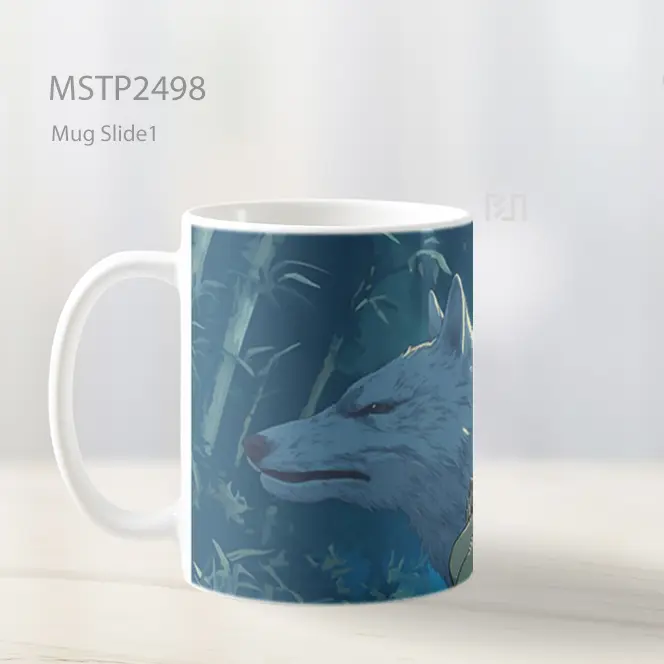 Putri Mononoke Dan Serigala Mug MSTP2498 - All-side / Desain