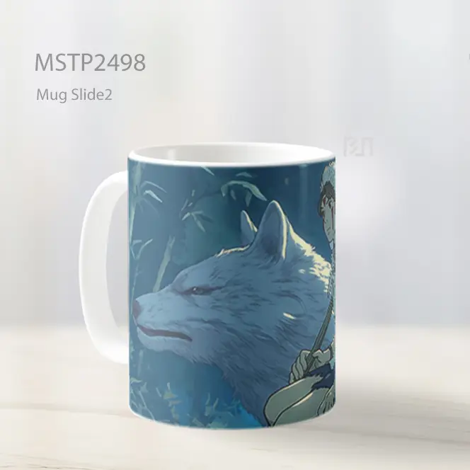 Putri Mononoke Dan Serigala Mug MSTP2498 - All-side / Desain