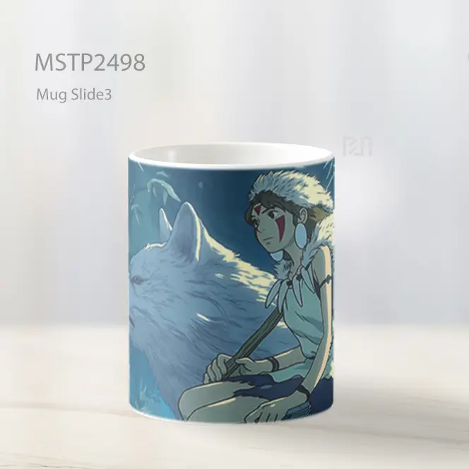 Putri Mononoke Dan Serigala Mug MSTP2498 - All-side / Desain