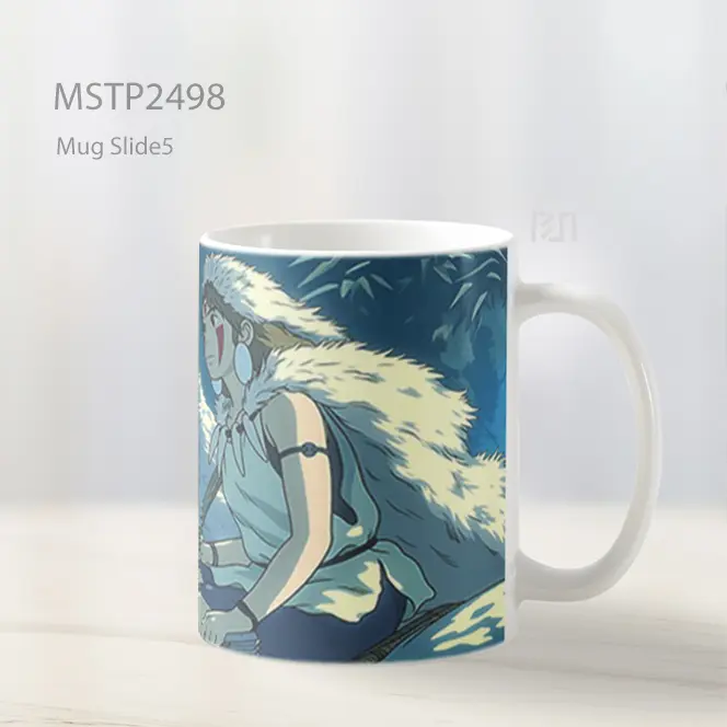 Putri Mononoke Dan Serigala Mug MSTP2498 - All-side / Desain