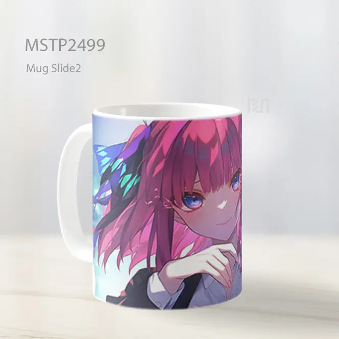 Quintessential Quintuplets Nino Nakano Rambut Pink Mug MSTP2499 - All-side / Desain