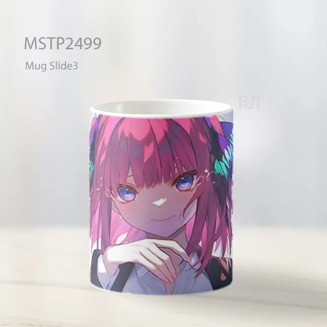Quintessential Quintuplets Nino Nakano Rambut Pink Mug MSTP2499 - All-side / Desain