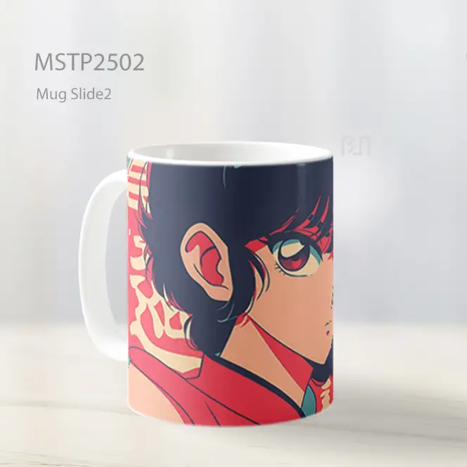 Ranma Saotome Gaya Manga Vintage Mug MSTP2502 - All-side / Desain