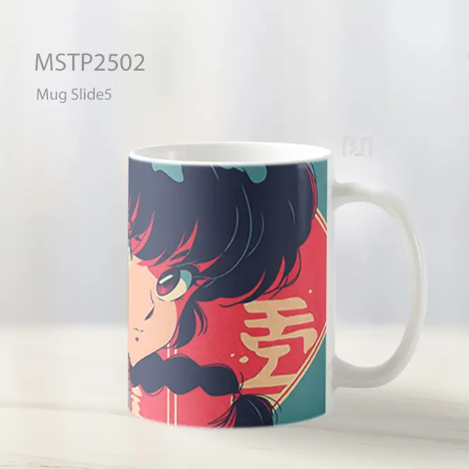 Ranma Saotome Gaya Manga Vintage Mug MSTP2502 - All-side / Desain
