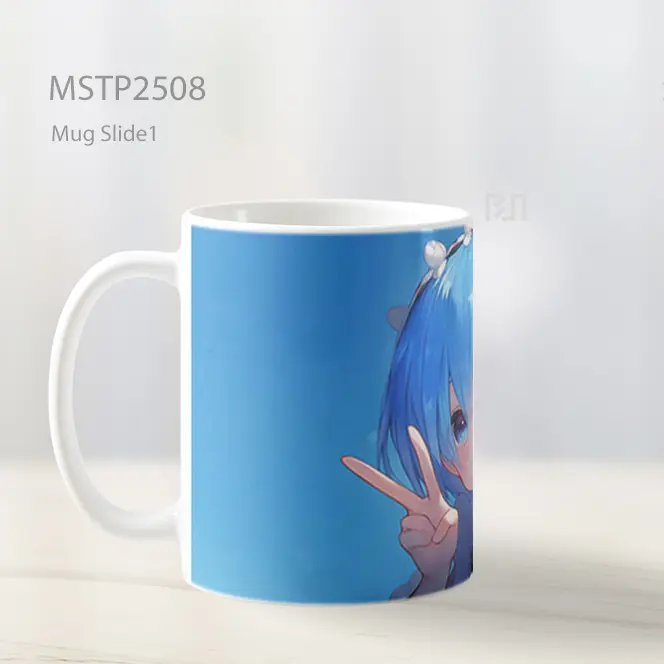 Rem Chibi Gadis Anime Langit Biru Mug MSTP2508 - All-side / Desain