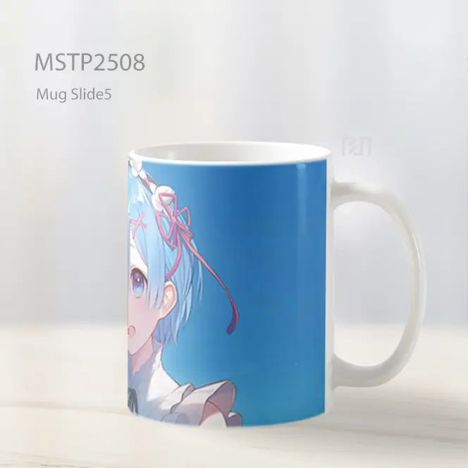Rem Chibi Gadis Anime Langit Biru Mug MSTP2508 - All-side / Desain