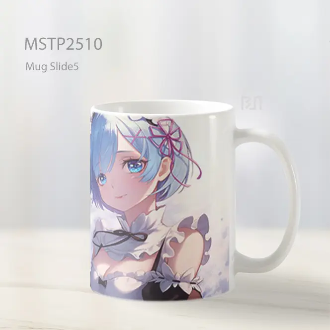 Rem Re Zero Anime Warna Lembut Mug MSTP2510 - All-side / Desain