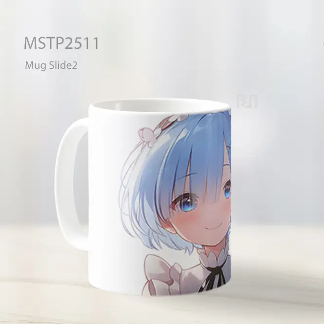 Rem Re Zero Senyum Anime Mug MSTP2511 - All-side / Desain