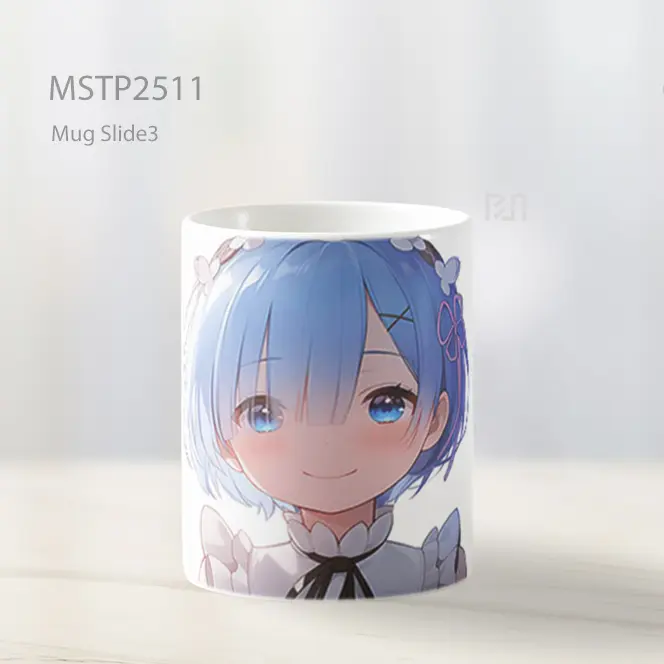 Rem Re Zero Senyum Anime Mug MSTP2511 - All-side / Desain