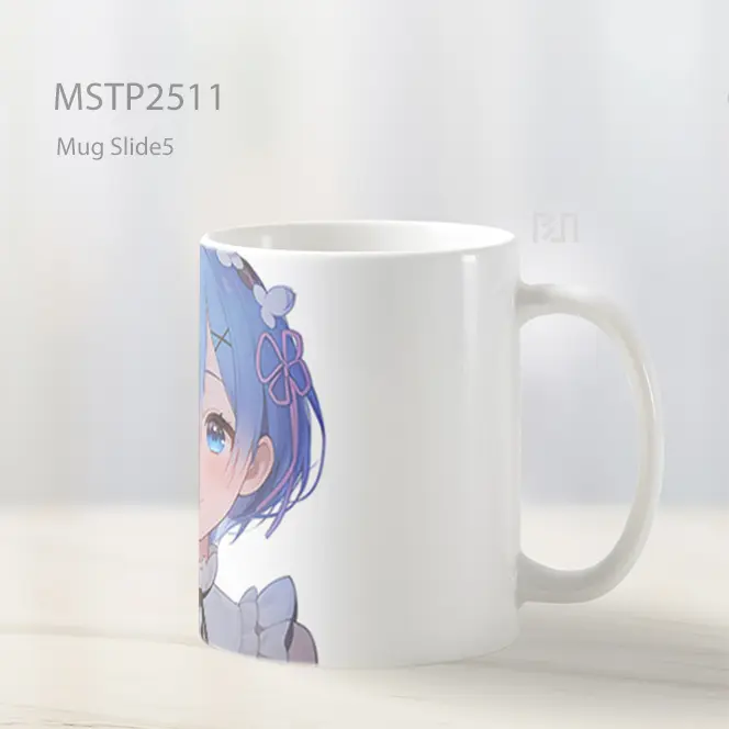 Rem Re Zero Senyum Anime Mug MSTP2511 - All-side / Desain