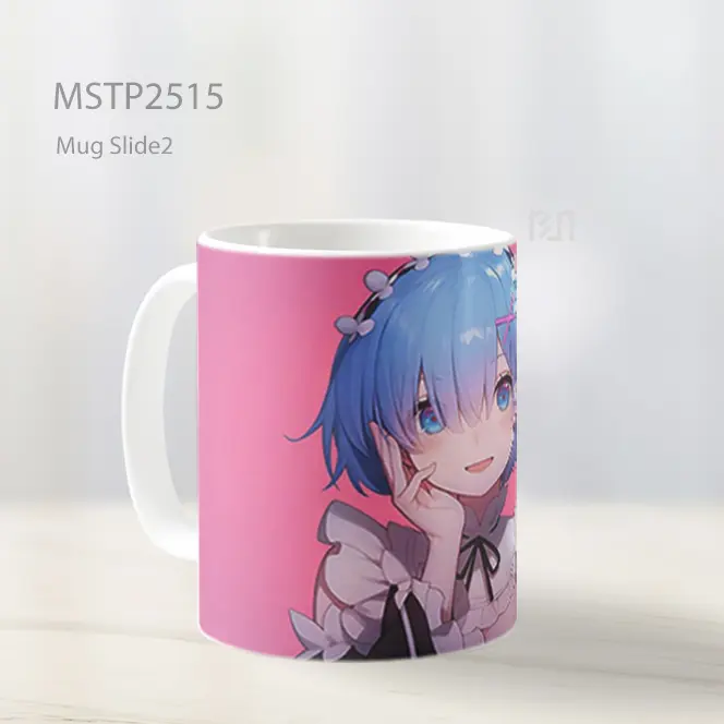 Rem Rezero Latar Pink Mug MSTP2515 - All-side / Desain