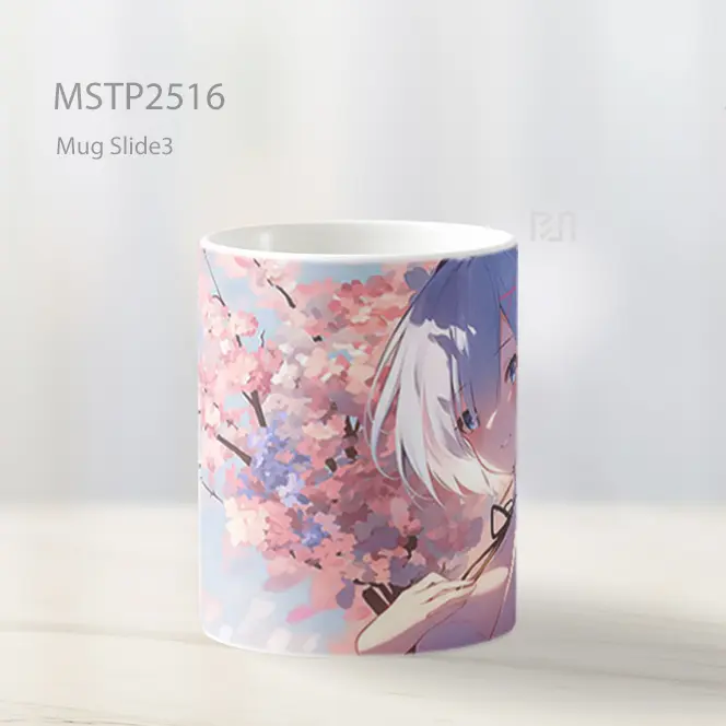 Rem Sakura Pose Romantis Mug MSTP2516 - All-side / Desain