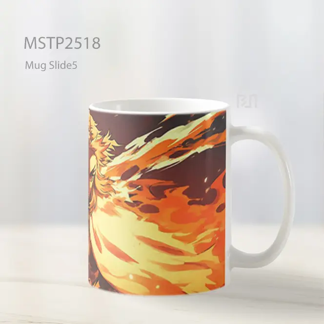 Rengoku Api Heroik Mug MSTP2518 - All-side / Desain