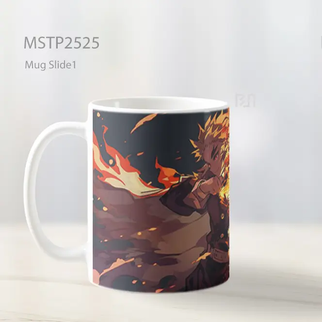 Rengoku Demon Slayer Lepaskan Kekuatan Api Mug MSTP2525 - All-side / Desain