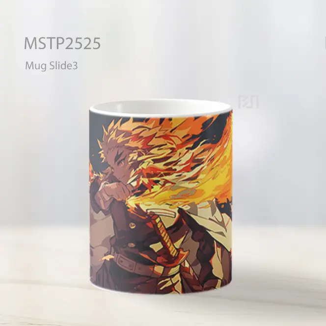 Rengoku Demon Slayer Lepaskan Kekuatan Api Mug MSTP2525 - All-side / Desain