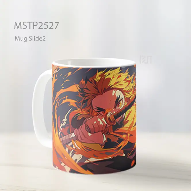 Rengoku Demon Slayer Pedang Api Anime Mug MSTP2527 - All-side / Desain