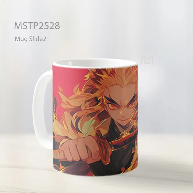 Rengoku Demon Slayer Pedang Api Ultrawide Mug MSTP2528 - All-side / Desain