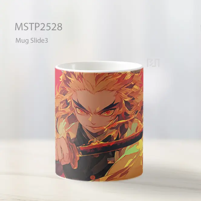 Rengoku Demon Slayer Pedang Api Ultrawide Mug MSTP2528 - All-side / Desain