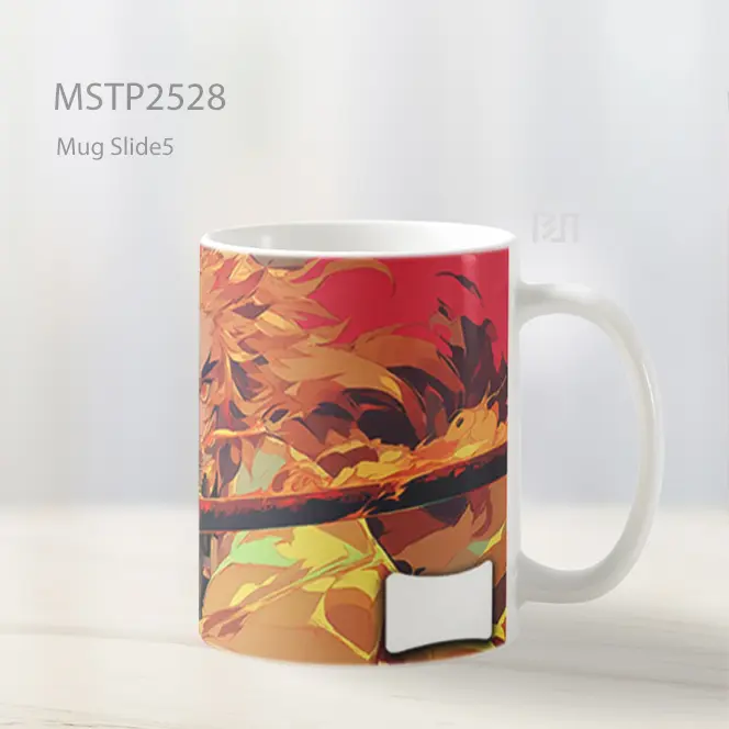 Rengoku Demon Slayer Pedang Api Ultrawide Mug MSTP2528 - All-side / Desain