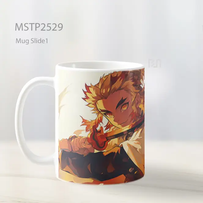 Rengoku Demon Slayer Pedang Api Ultrawide Mug MSTP2529 - All-side / Desain