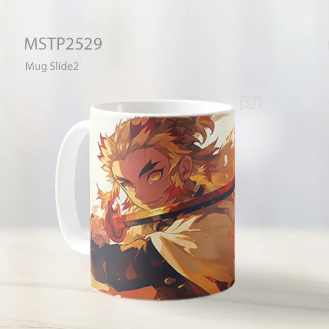 Rengoku Demon Slayer Pedang Api Ultrawide Mug MSTP2529 - All-side / Desain