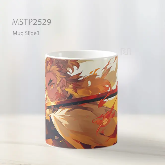 Rengoku Demon Slayer Pedang Api Ultrawide Mug MSTP2529 - All-side / Desain