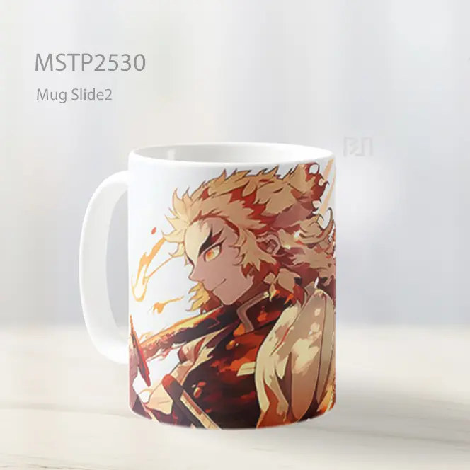 Rengoku Flaming Sword Ultrawide Mug MSTP2530 - All-side / Desain