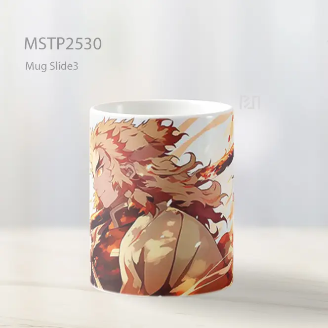 Rengoku Flaming Sword Ultrawide Mug MSTP2530 - All-side / Desain