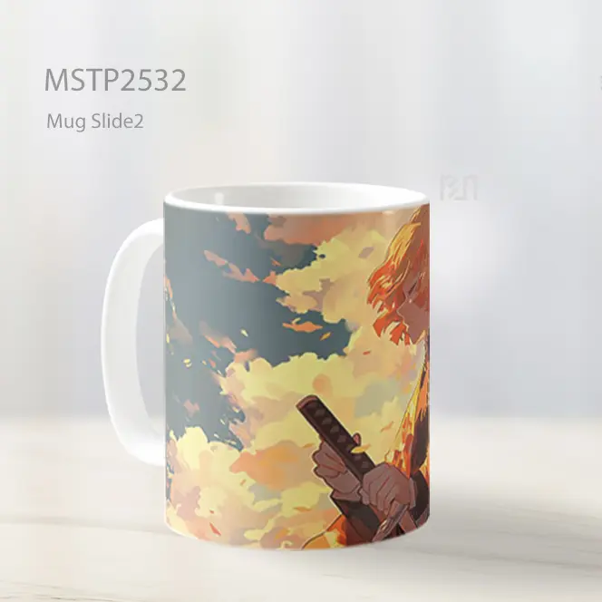 Rengoku Kyojuro Demon Slayer Mug MSTP2532 - All-side / Desain