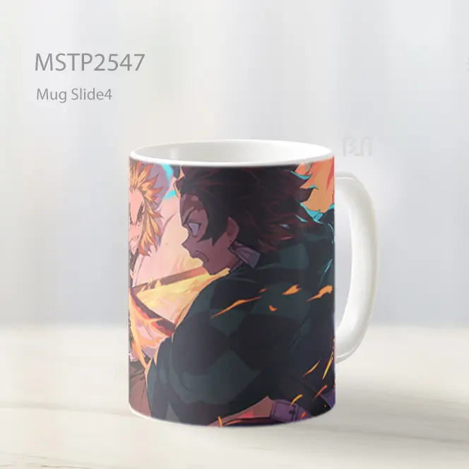 Rengoku Vs Tanjiro Pertarungan Demon Slayer Mug MSTP2547
