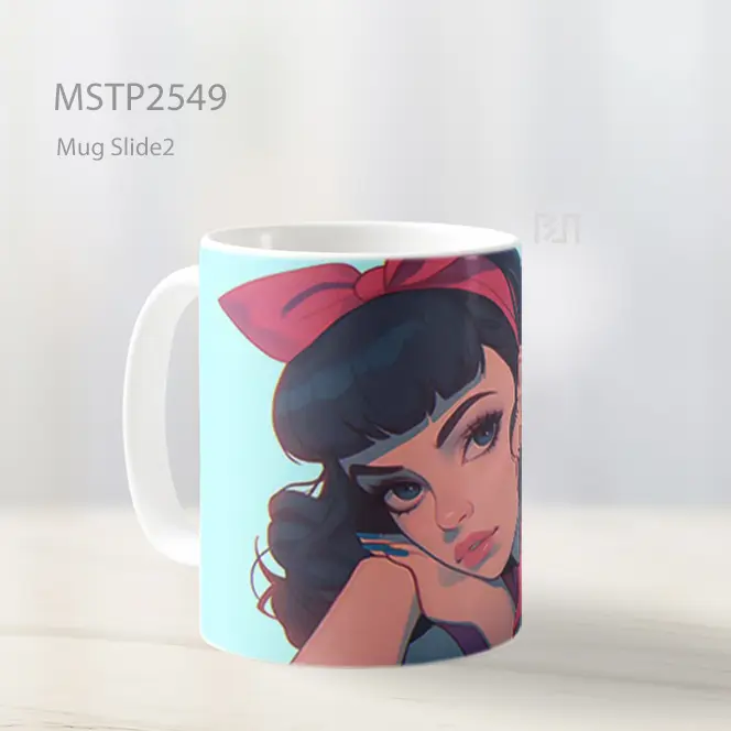 Retro Girl Anime Mug MSTP2549 - All-side / Desain