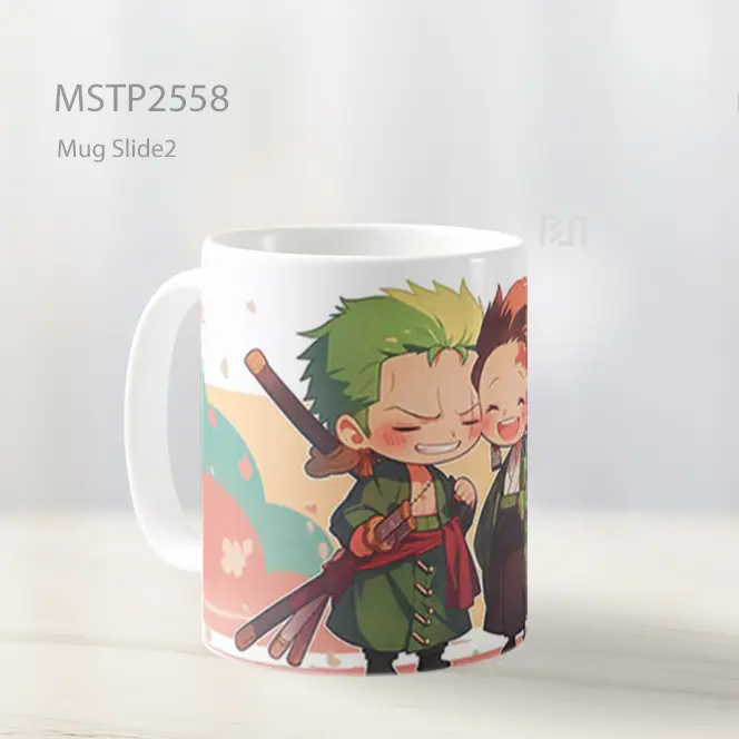 Roronoa And Tanjiro Pertemuan Ramah Mug MSTP2558 - All-side / Desain