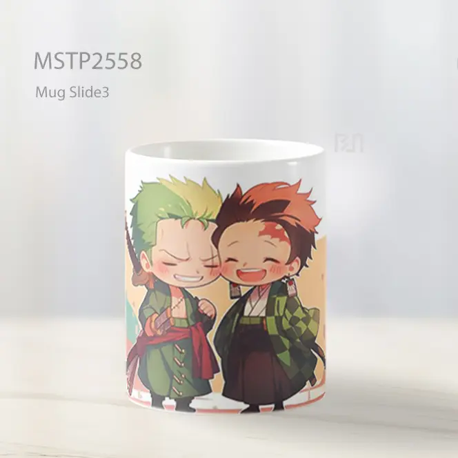 Roronoa And Tanjiro Pertemuan Ramah Mug MSTP2558 - All-side / Desain