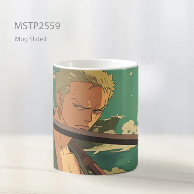 Roronoa Zoro Art Style One Piece Mug MSTP2559 - All-side / Desain