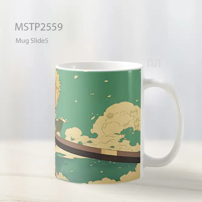 Roronoa Zoro Art Style One Piece Mug MSTP2559 - All-side / Desain
