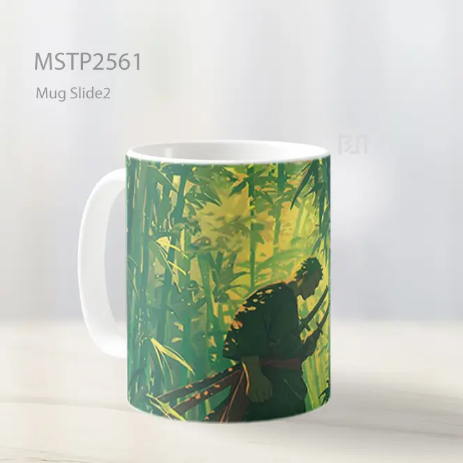 Roronoa Zoro Hutan Bambu Anime Mug MSTP2561 - All-side / Desain