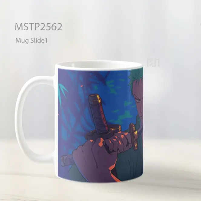 Roronoa Zoro Hutan Bambu Mug MSTP2562 - All-side / Desain