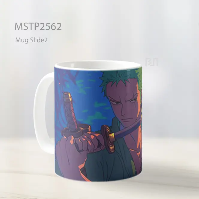 Roronoa Zoro Hutan Bambu Mug MSTP2562 - All-side / Desain